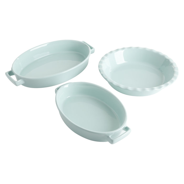 Martha Stewart 3 Piece Stoneware Bakeware Set & Reviews Wayfair